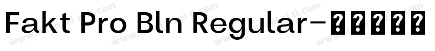 Fakt Pro Bln Regular字体转换